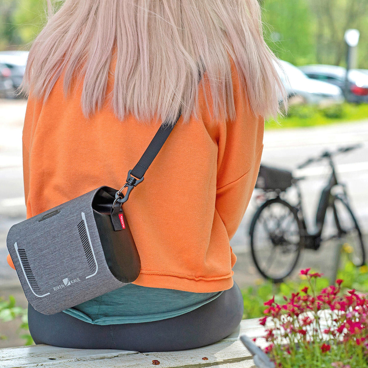 Rixen kaul handlebar bag rk baggy mini waterp.grey klickfix