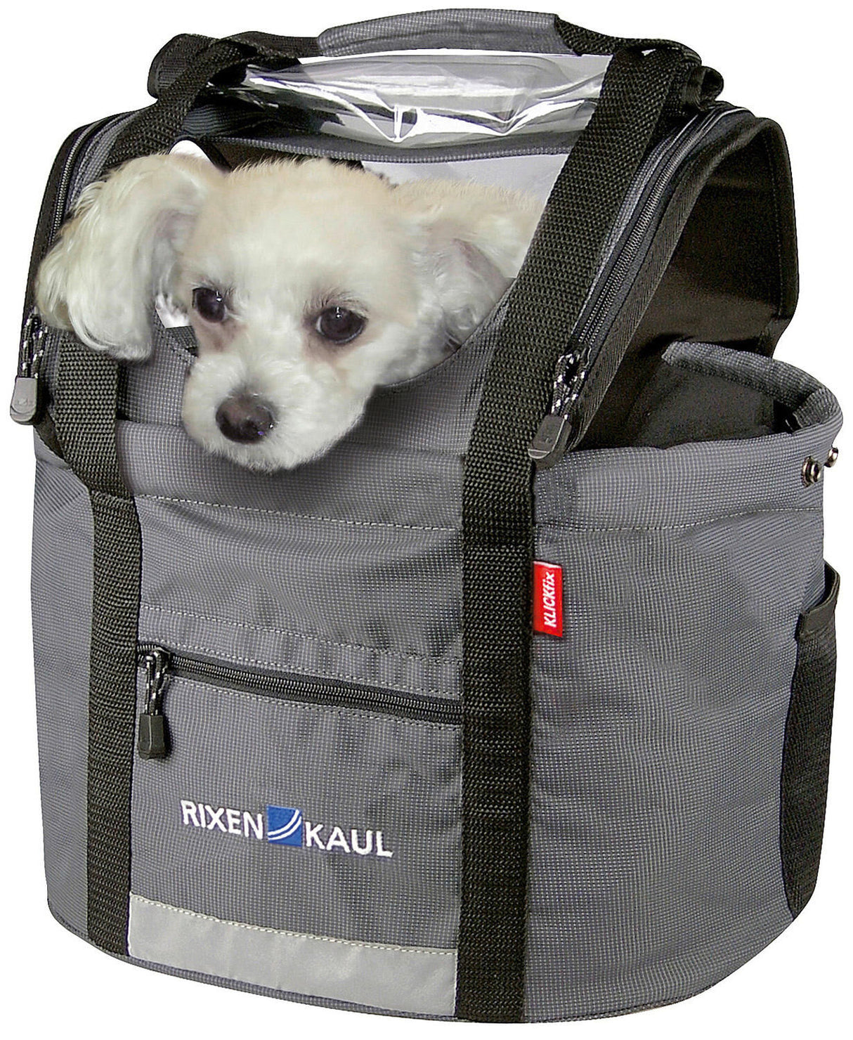 Klickfix handlebar Doggy 24L Gray