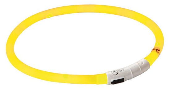 Kerbl maxi safe led halsband geel lengte 55 cm