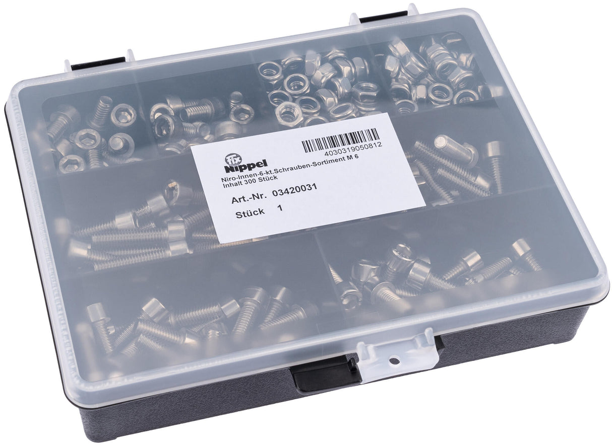 Fix-nippel binnenzeskantbouten assortiment