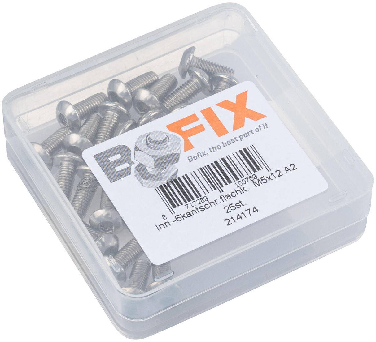 Bofix Fixx More Bouten Allen Laagbolkop M5x12 25 pieces
