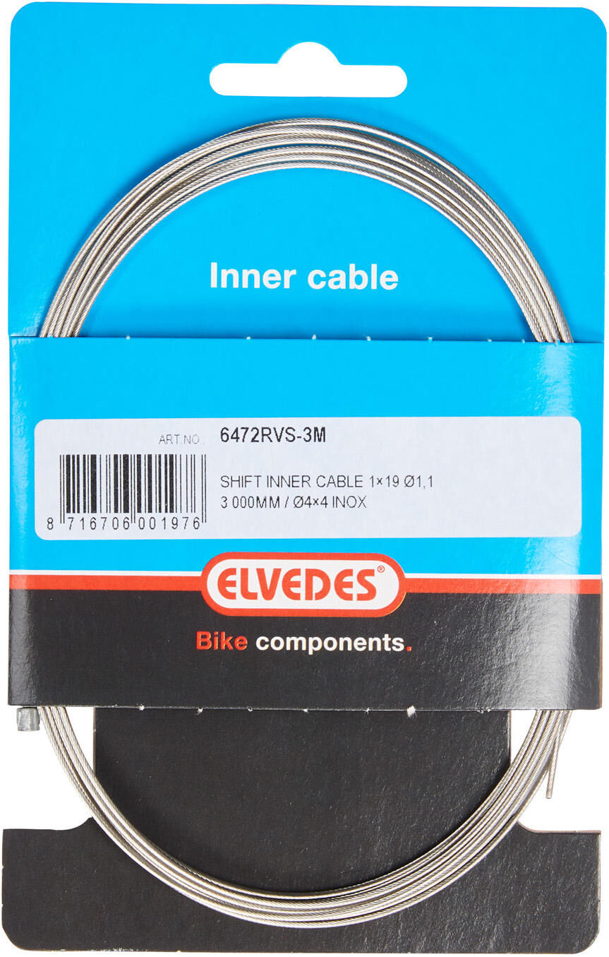 ELVEDES SCHAKEL BINNENKABEL 3000mm nerezová ocel Ø1,1 mm SRAM Nippel (na mapě)