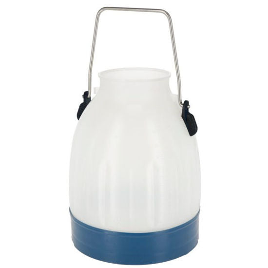 Kerbl melkemmer semi transparant blauw 30 liter