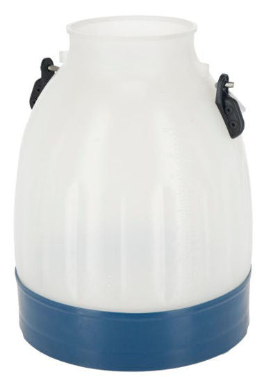 Kerbl melkemmer semi transparant blauw 30 liter