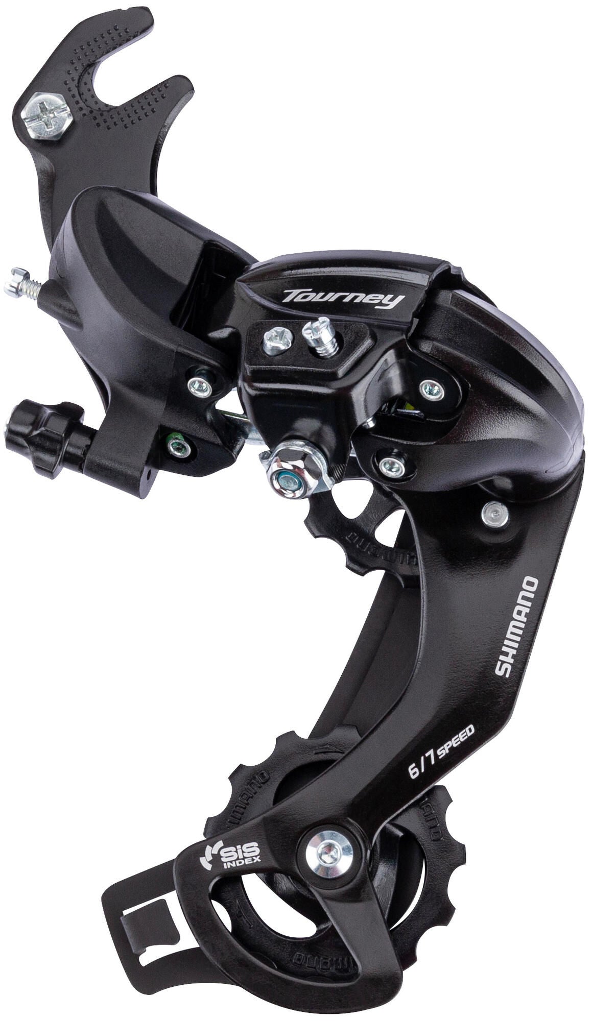 Tourney Ty300 Achter přesmyka 6 rychlostí s Hook Black