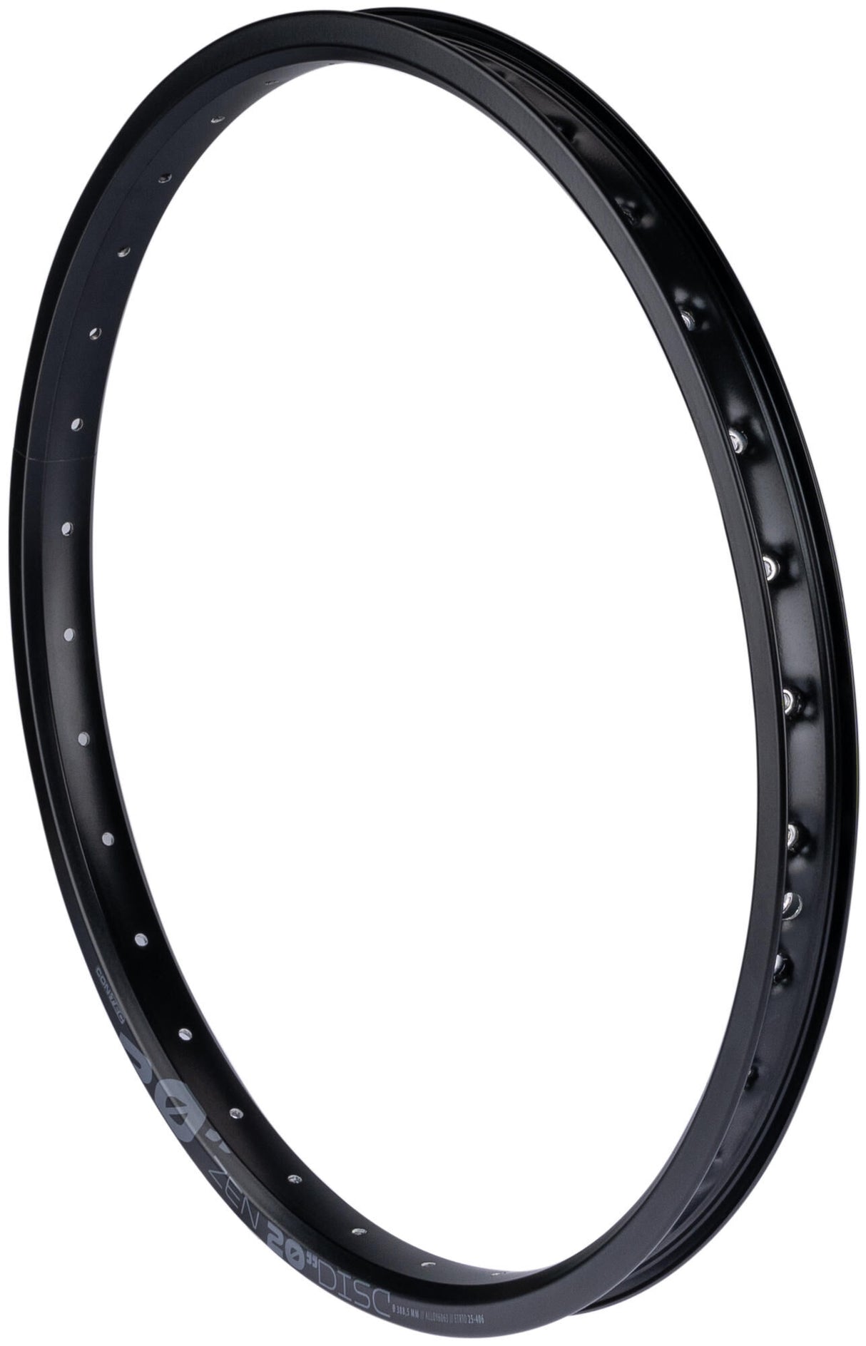 Contec zen 20 disc rim ct aluminum rims zen 20 d 20, 32l. 25-406,sv,schw