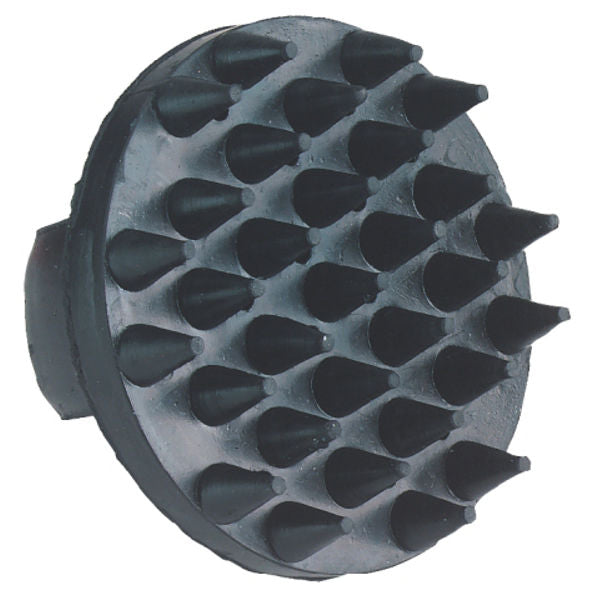 Gummi noppenborstel zwart