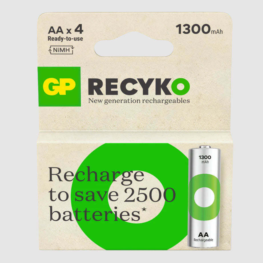 Gp batterij oplaadbaar aa 1300mah x4st