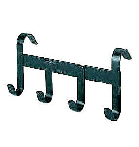 Trensenhouder 4 haken zwart