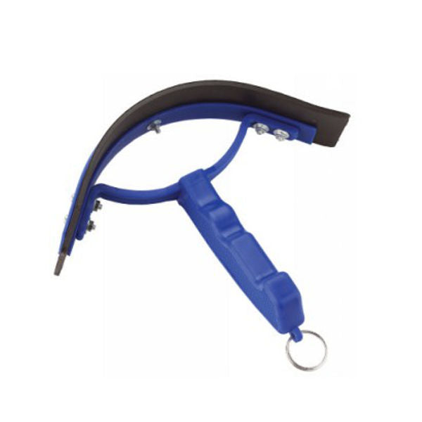 Zweetmes kunststof gebogen blauw