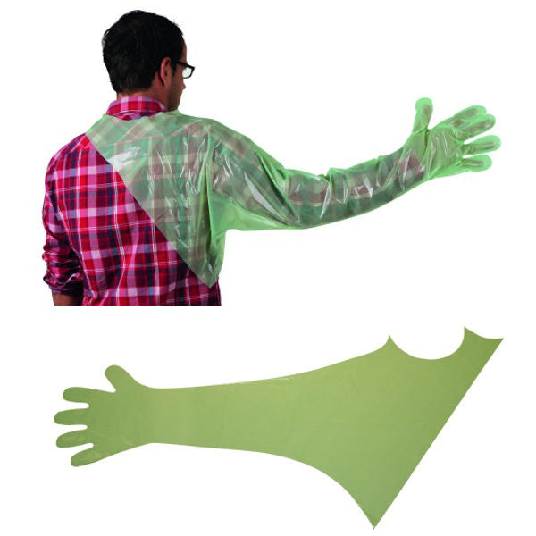 Kerbl onderzoekshandschoen vettop met schouderstuk 120cm %c3%a0 50st