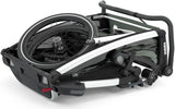 Thule child bike trailer chariot lite double . child trailer chariot lite 2 aga.green