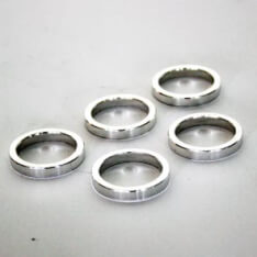 Beutel einen 5 -Stall -Köpfe -Füllring 1.1 8 Silber 3mm Abstandhalter