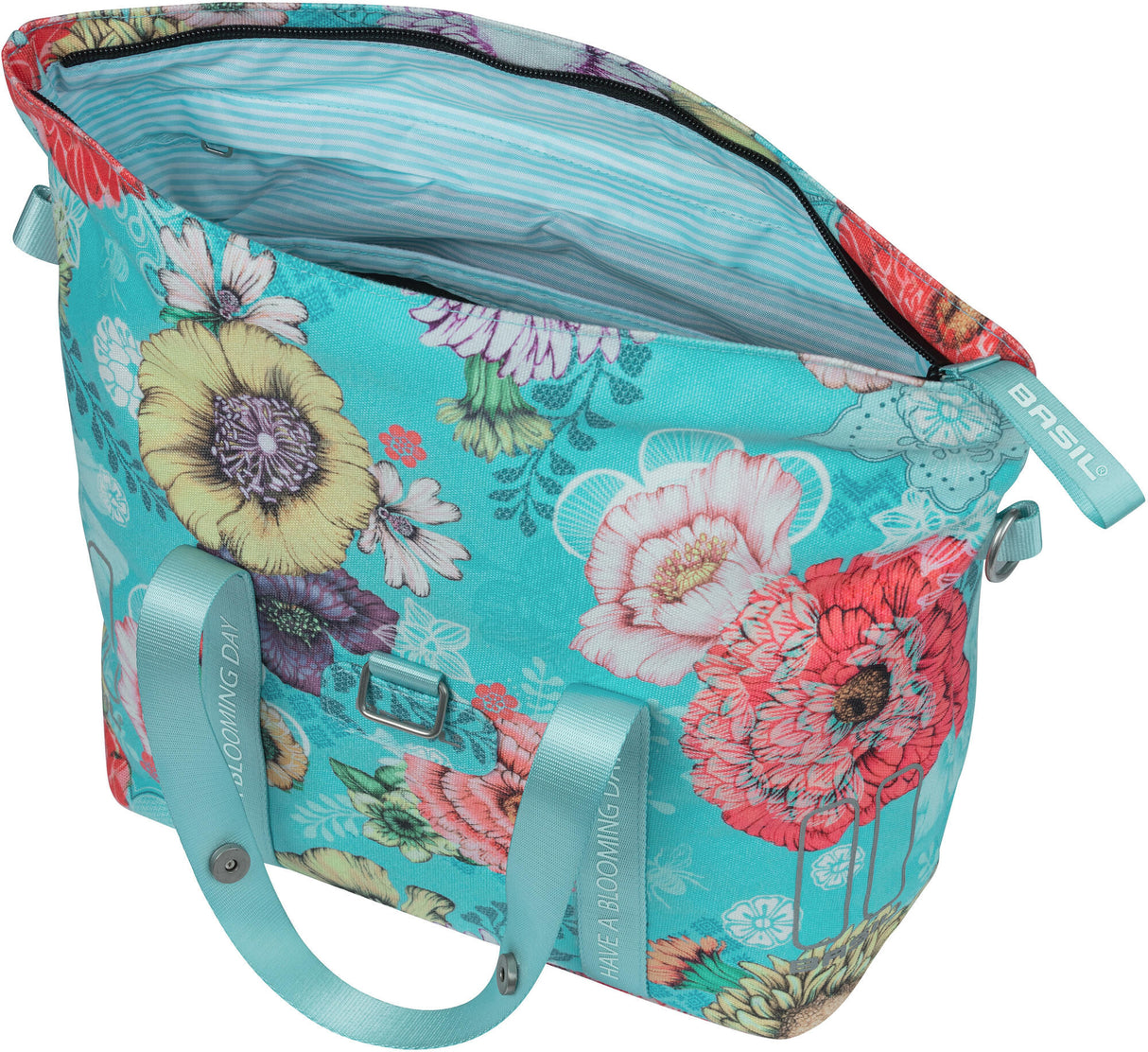 Basil Bloom Field Bicycle Handbag Mik-kf-hook, blå, 8-11l