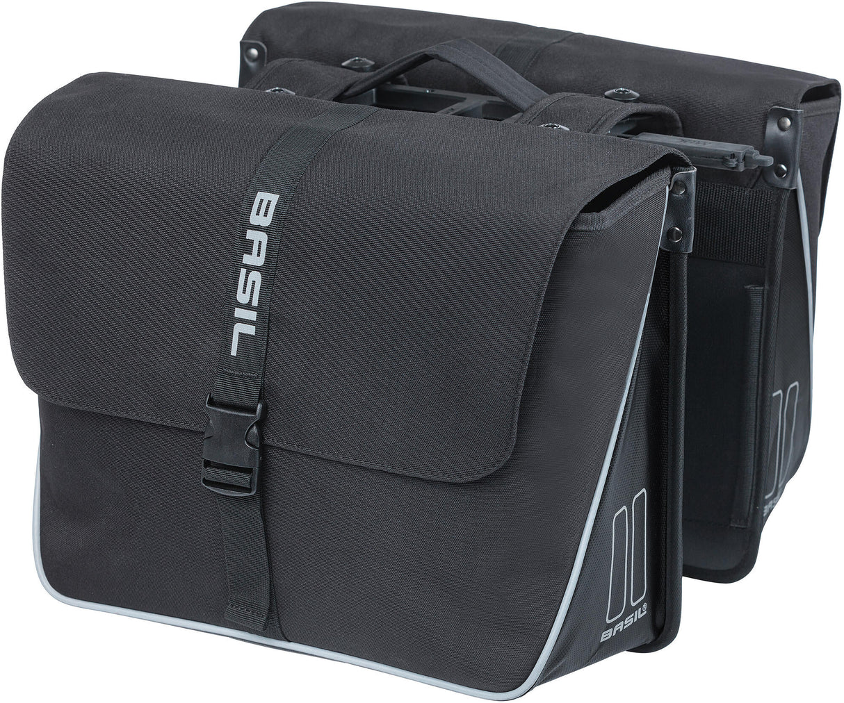 Basilikum Dubble Bicycle Bag Forte Mik 35 liter 15 x 38 x 30 cm - Sort