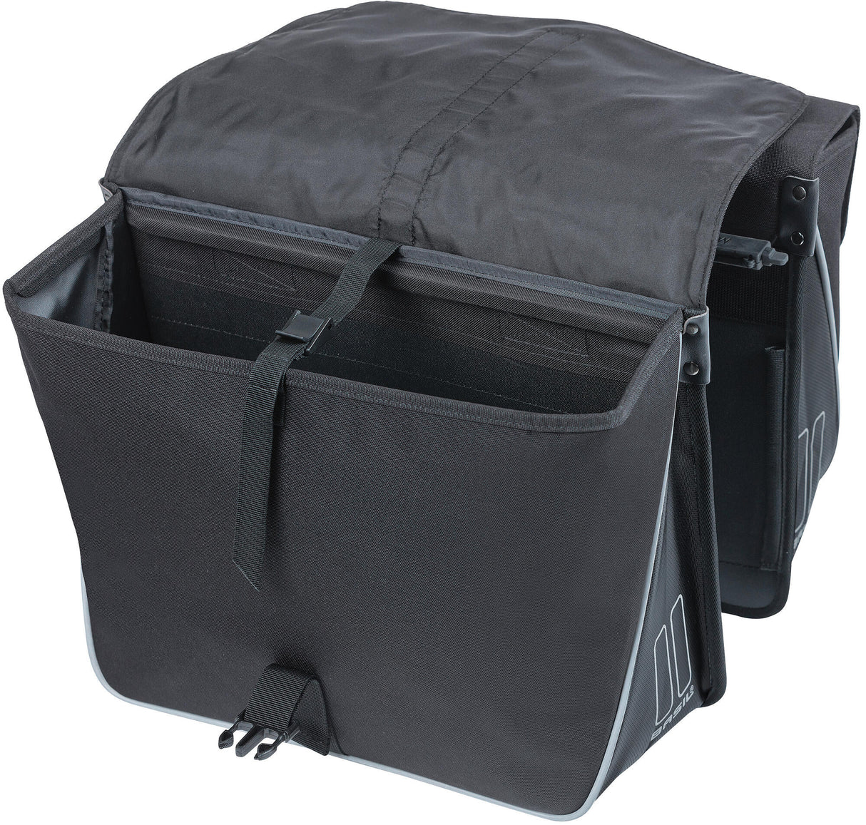 Basilikum Dubble Bicycle Bag Forte Mik 35 liter 15 x 38 x 30 cm - Sort