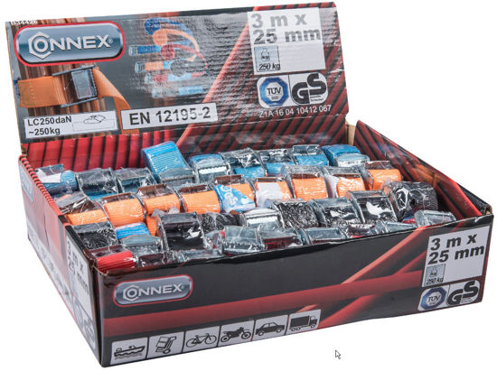 Spanband 1 delig met klemgesp 3meter 25mm