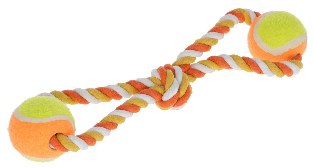 Kerbl trekspeelgoed ballen 34 cm oranje katoen