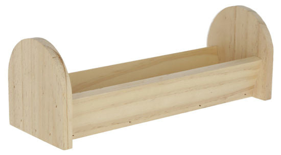 Kerbl voedertrog voor knaagdieren 28 x 10 x 10 cm van hout