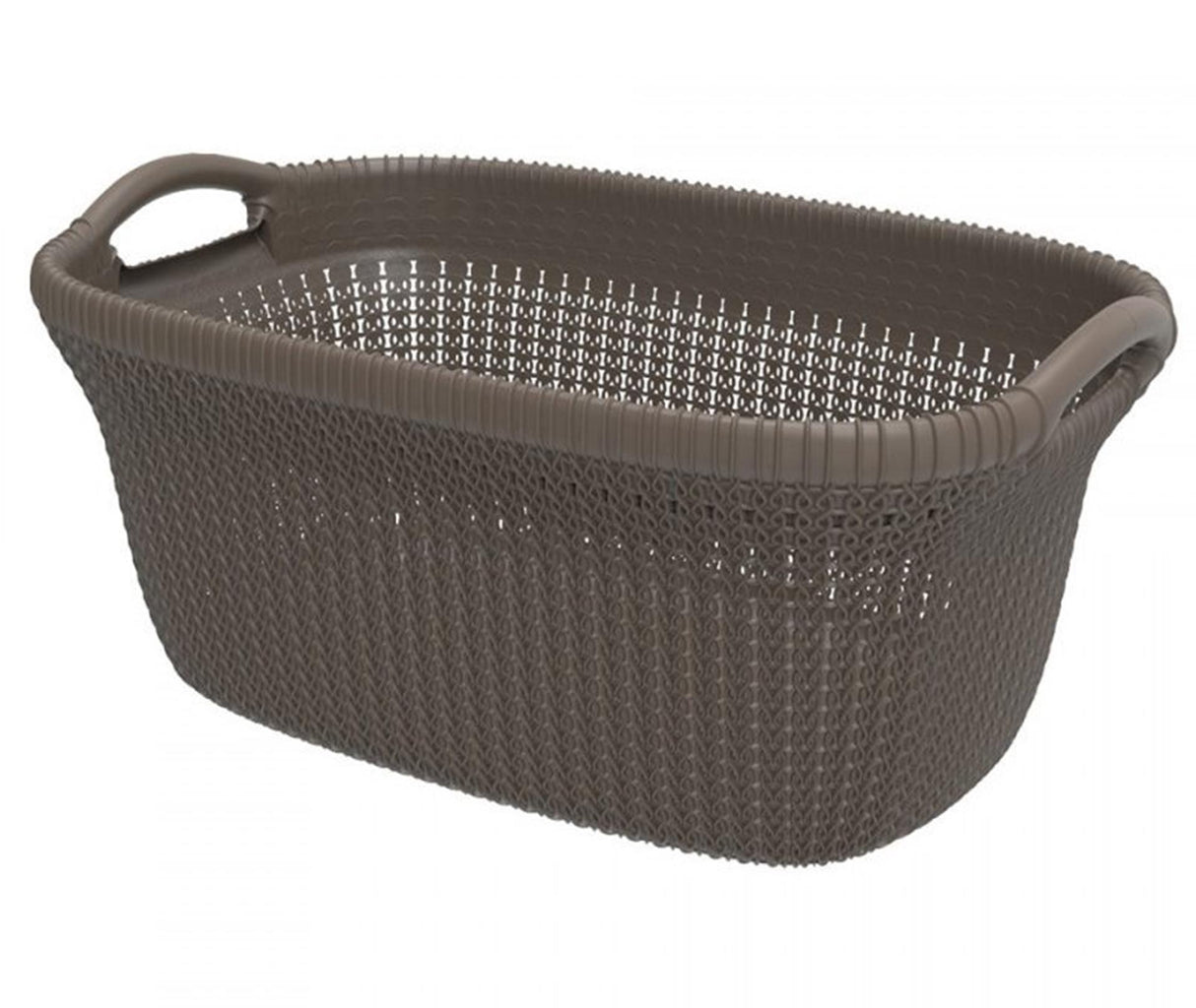 Hurver -Wäschereikorb mit 40 l metallisch braun