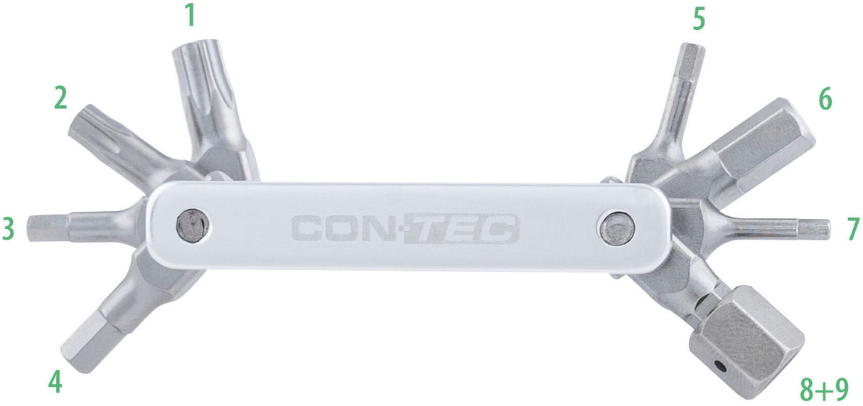 Contec multifunctie-tool tfr - buster 9 ct multitool tfr-buster 9 9 functions silver