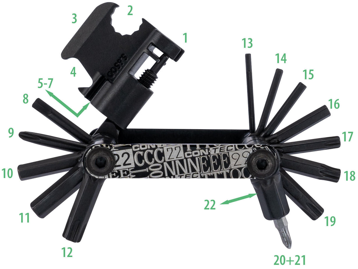 Contec multifunction tool pocket gadget - f22 stealth ct multifunction f22 22 functions