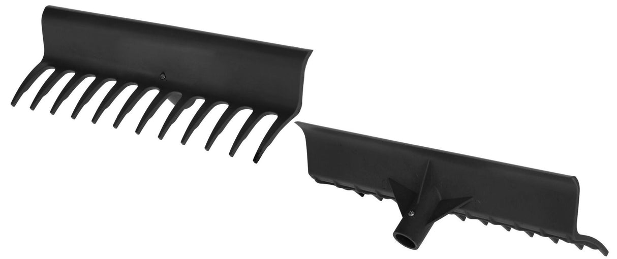 Mm eurotool boxenkrabber hark zwart 40cm