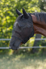Vliegenmasker met oor en neus bescherming pony
