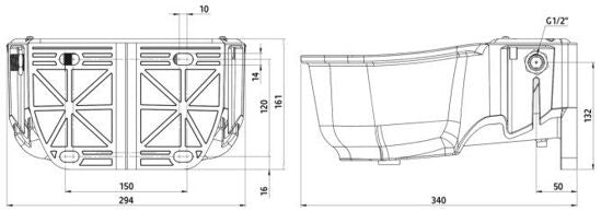 Abi vlotterdrinkbak kunststof float bowl s30 12 kunststof 5l