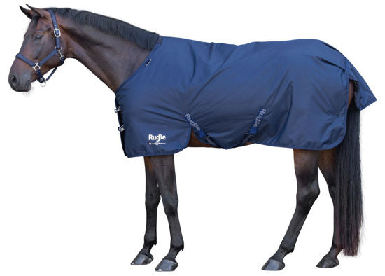 Paardendeken outdoor rugbe marine 135cm grijs