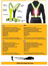 LED futás biztonsági mellény,