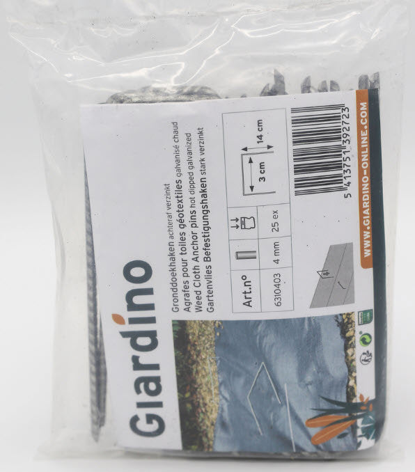 Producten antiworteldoekpennen gronddoekpennen 25st b3cm l14cm