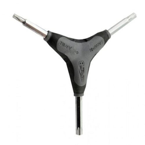 Hand-operated wrench and Torx key for T25 - T30 - T40