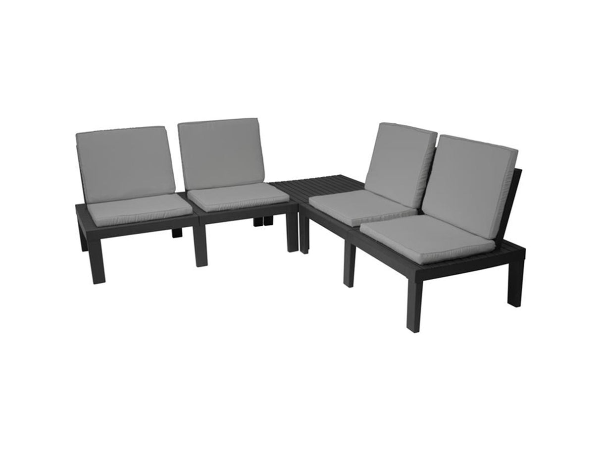 Pro garden tuinset molok 5-delig grijs