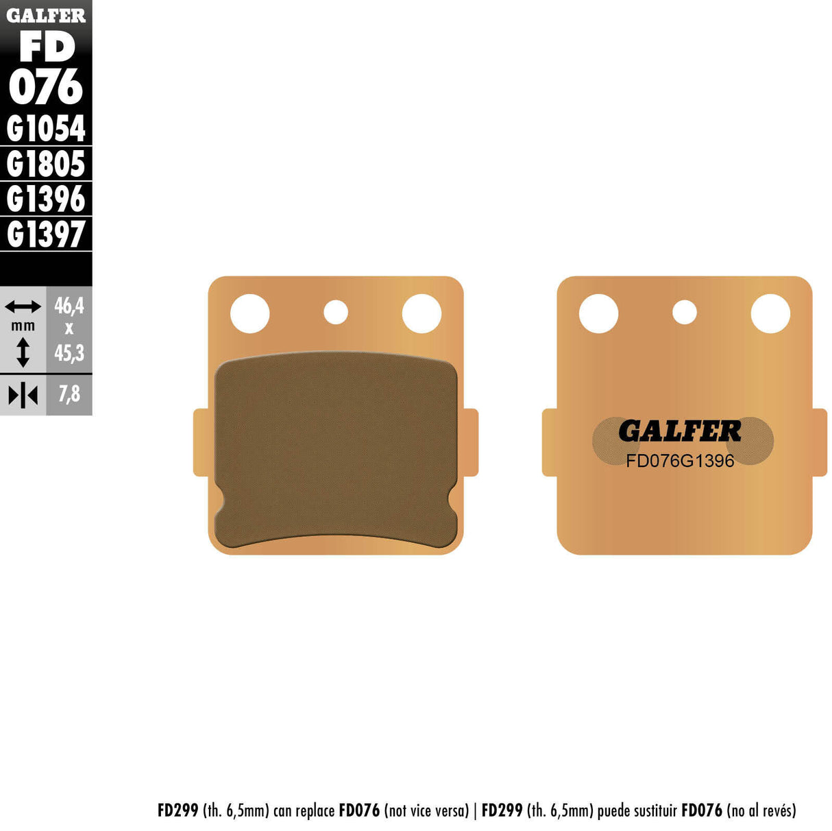 Galfer remblokken fd076