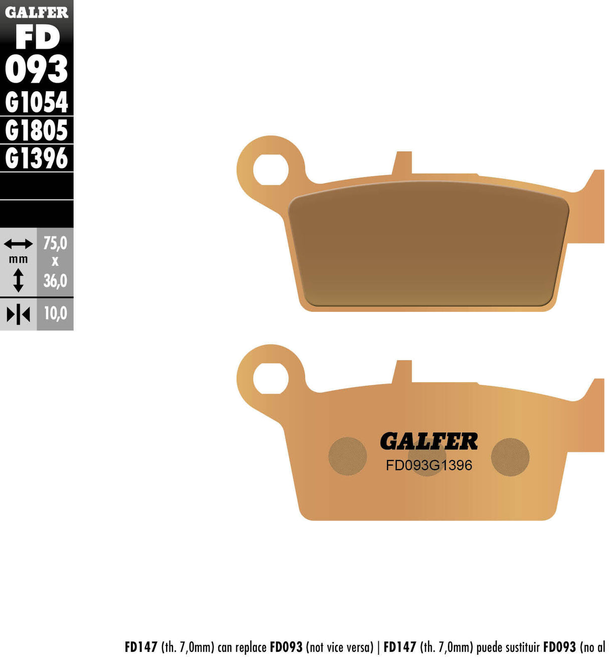 Galfer remblokken fd093