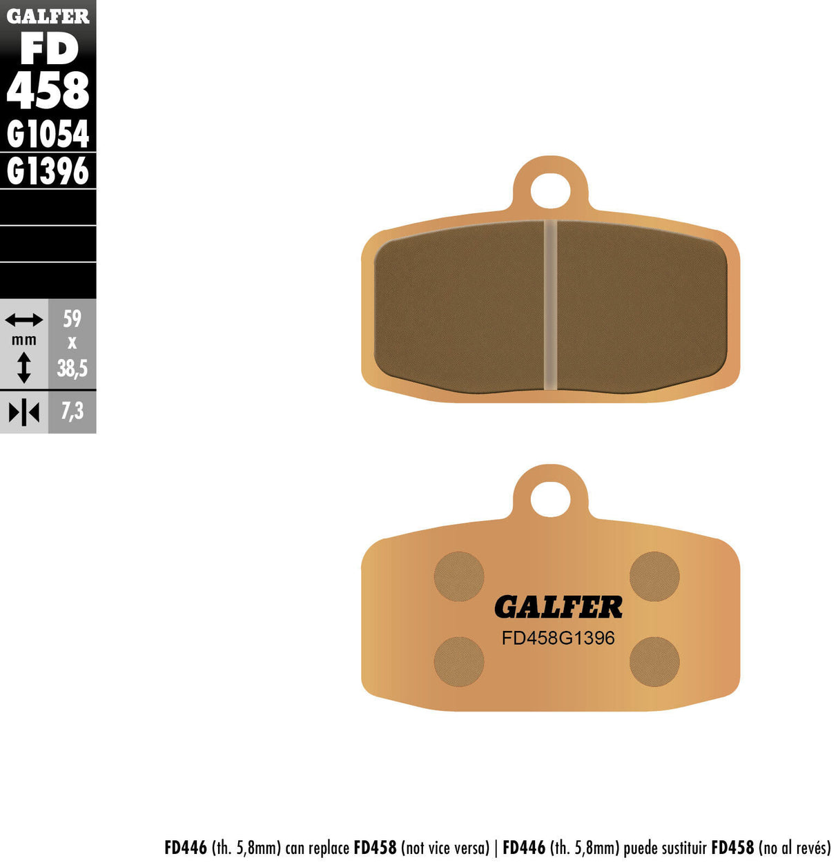 Galfer remblokken fd458
