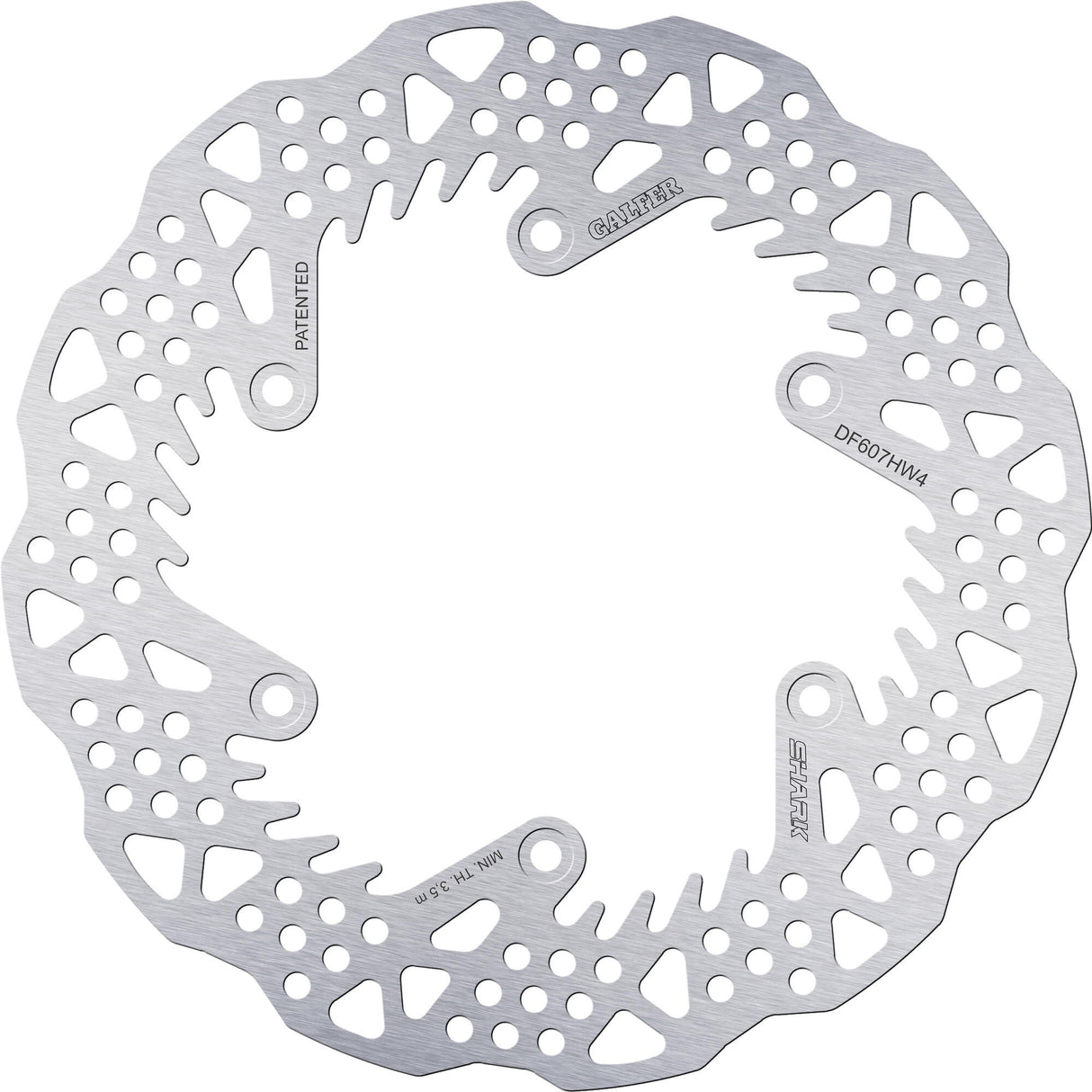 Galfer wave remschijf df607 rotor df607 hw4 motocross rigid shark