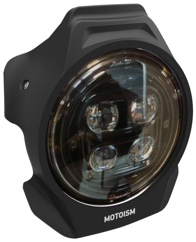 Motoism headlight mask the nightcrawler . headlight mask mi honda cl500