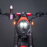 Motoism headlight mask the nightcrawler . headlight mask mi honda cl500