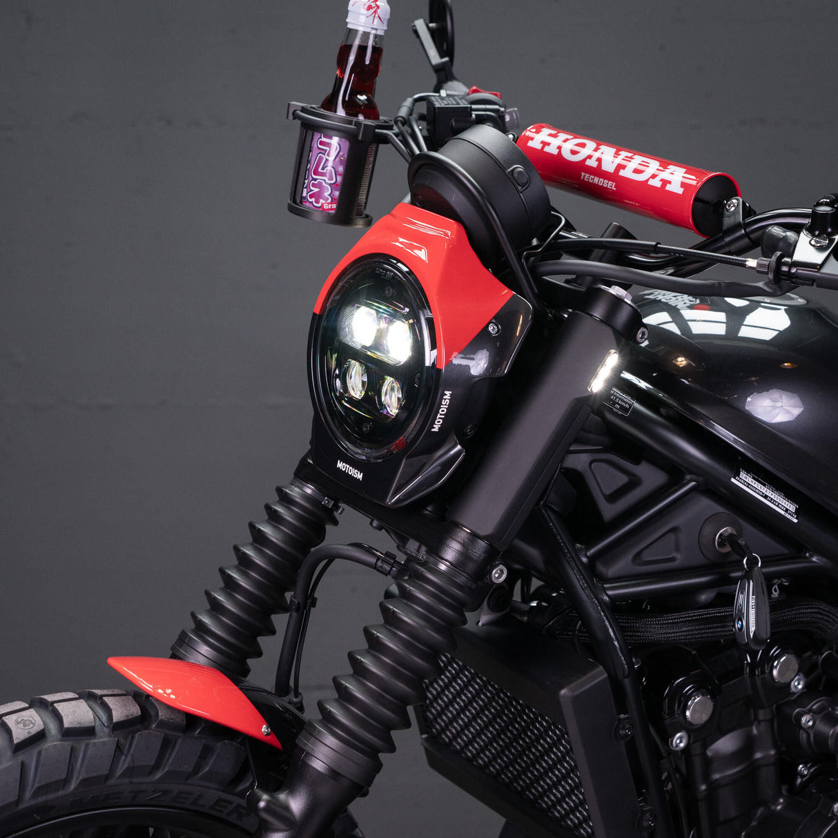 Motoism richtingaanwijzer the nightcrawler . gabelcover mi turn signal type three ho