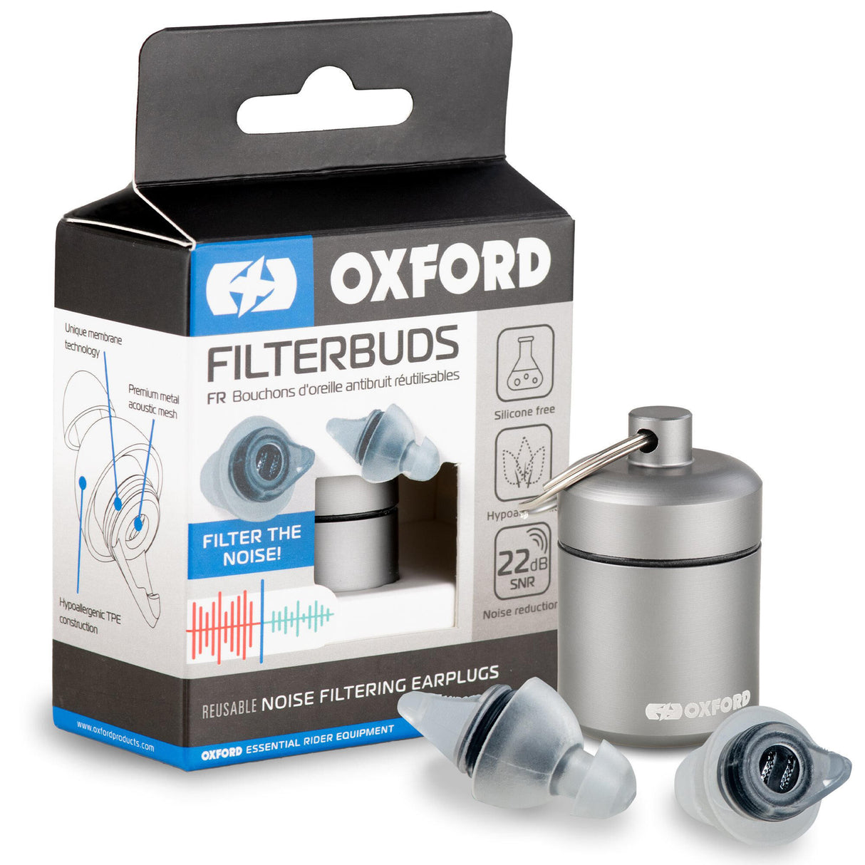 Oxford earplugs filter buds . hearing protection filter buds regular fit