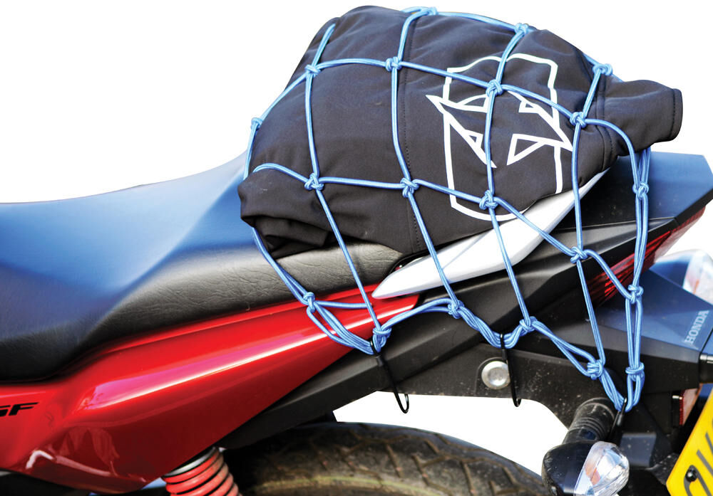 Oxford luggage net cargo net blue 30x30 cm