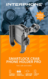 Interphone gsm-houder cell phone holder interph crab schw. universal pro