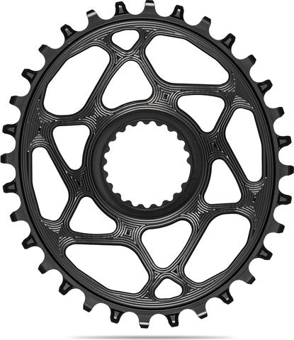 Absoluteblack oval chainring for shimano dm m9100 m8100 m7100 m6100 hg+ 12-speed