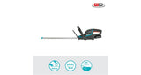 Gardena Cordless Hedge Trimmer ComfortCut 50/18V P4A Set (grey turquoise, 14730-20, battery included)
