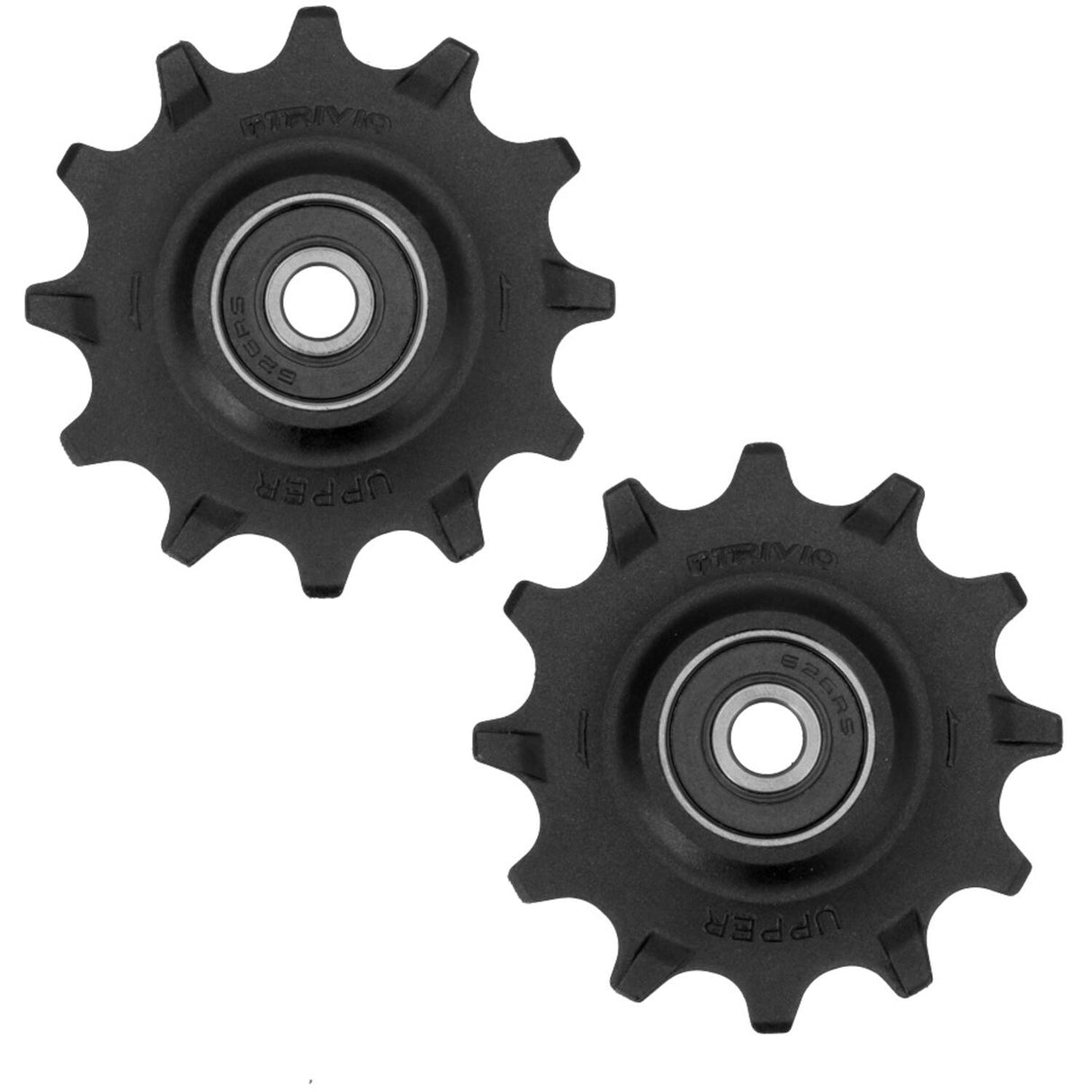 Trivio - derailleurwieltjes 12 12t chromo lagers