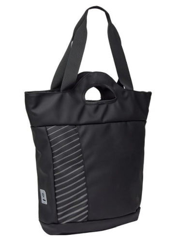 Saco de compras para bicicleta de cascalho repelente à água 12l preto