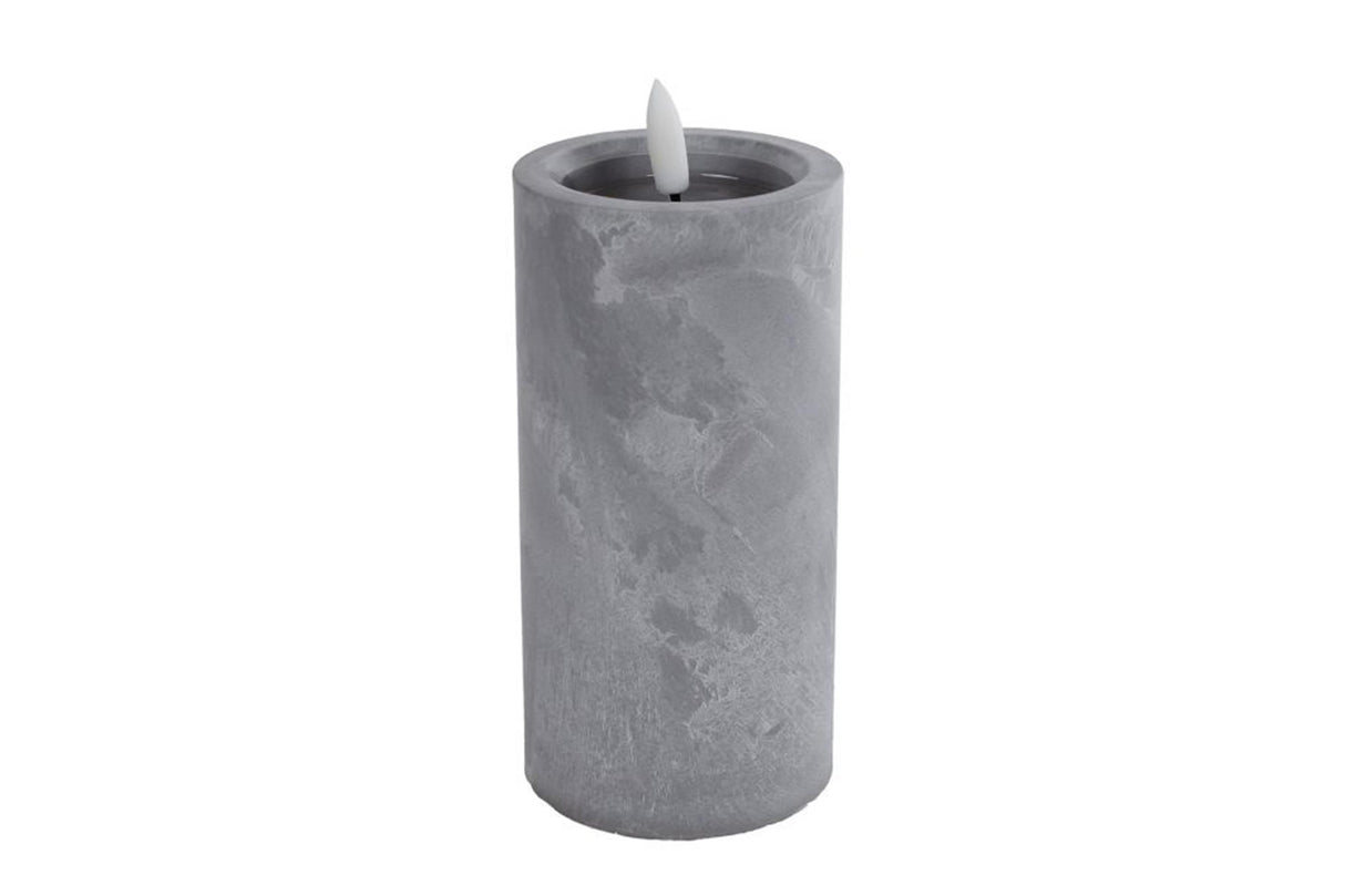 Candela Ivar Calcestruzzo grande in cemento plastica 7.5x 7,5x15 cm