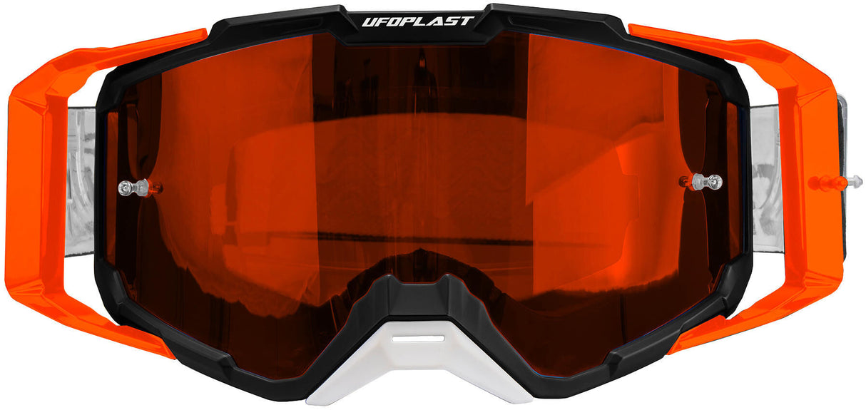 Ufo pee motocross goggles core 2.0. crossglasses core 2.0 black orange